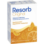 Vätskeersättning Apelsinsmak Brustablett 90g 20-p Resorb.