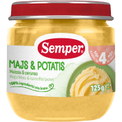Majs & potatis Från 4m 125g Semper.