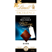 Chokladkaka Mörk Sea Salt EXCELLENCE Gifting Edt 100g Lindt.