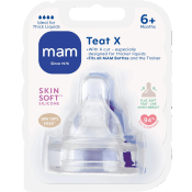 Dinapp Teat Stl X 6m+ 2-p MAM.