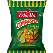 Chips Corners Chili/Lime Style 160g Estrella.