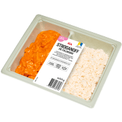 Färdigmat Korvstroganoff med Ris 400g ICA.