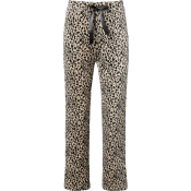 Velourbyxa beige/svart leo XL mywear.