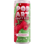 Läsk Pop Art Raspberry 330ml Hammars Bryggeri.
