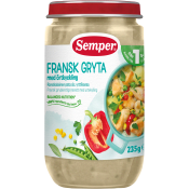 Fransk gryta med örtkyckling 1år 235g Semper.