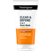 Ansiktsmask Clear&Defend 2-in-1 Wash-Mask 1% Salicylic Acid 150ml Neutrogena.