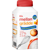 Mellangrädde 27% 2,5dl ICA.