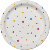 Tallrik Konfetti 22cm 12-p ICA.