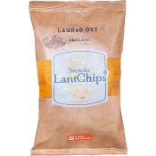 Chips Lagrad Ost Räfflade 200g Svenska LantChips.