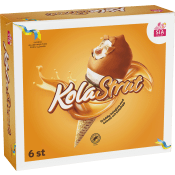 Gräddglass Kolastrutar 6-p 780ml Sia Glass.