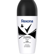 Deodorant Roll On 48h Invisible On Black + White 50ml Rexona.