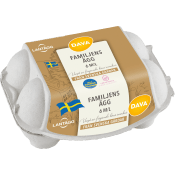 Ägg M/L Familjens frigående inomhus 6-p Lantägg.