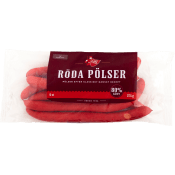 Röd Hot Dog pölser 375g Göl.