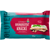 Knäckebröd brungräddat Glutenfri 170g ICA.