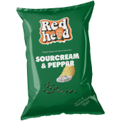 Chips Sourcream & Peppar 150g Redhead.