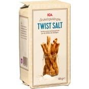 Smördegsstänger Twist salt 125g ICA.