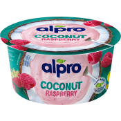 Småmål Kokos med hallon Laktosfri 4,9% 120g Alpro.