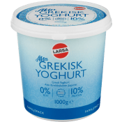 Äkta Grekisk Yoghurt 0% 1000g Larsa Foods.