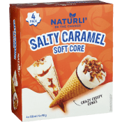 Glasstrut Salty caramel soft core vegansk 4-p Naturli'.