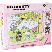 Pussel trä 20 bitar Hello Kitty.