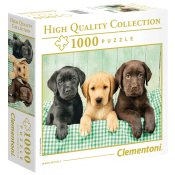 Pussel Three Labradors 1000 bitar Clementoni.