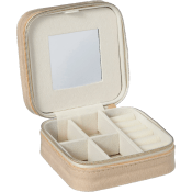 Smycketsskrin sammet Beige.