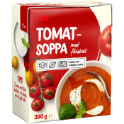 Tomatsopp Färskost ICA 390 g.