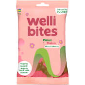 Vegangodis Päron & Melon sockerfri 70g Wellibites.