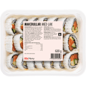 Sushi Makirullar med Lax 630g ICA Meny.