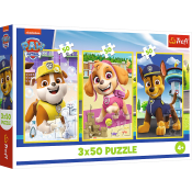 Pussel Paw Patrol 3x50 bitar Trefl.