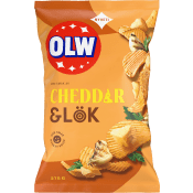 Potatischips Chips Cheddar/Lök 275g OLW.