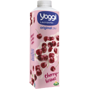 Yoghurt Original Körsbär Laktosfri 2% 1000g Yoggi®.