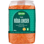 Linser Röda Hela 900g Sevan.