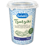 Tzatziki 8,3% fett 500g Salakis.