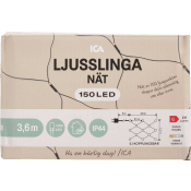 Ljusnät 150LED 3,6m IP44 ICA.