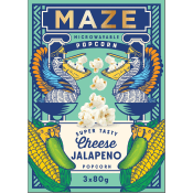 Micropopcorn Cheesy Jalapeño 240g Maze.