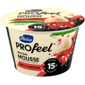 Proteinmousse PROfeel® Vanilj Jordgubb Laktosfri 150g Valio.