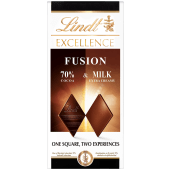 Choklad Excellence Fusion 70% Milk 100g Lindt.