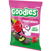 Barnsnacks Fruit bar raspberry & date 3år 100g Goodies.