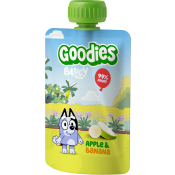 Barnsnacks Bluey apple & banana 3år 100g Goodies.