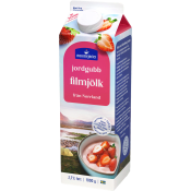 Jordgubbsfil 2,7% 1000g Norrmejerier.