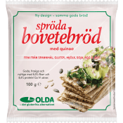 Bovetebröd Spröda med Quinoa Glutenfri 100g Olda.