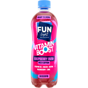 Sockerfri Dryck Vitamin Boost Raspberry Rush 500ml Fun Light.