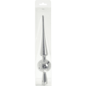 Toppspira 27cm Silver Festive.