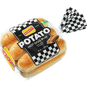 Korvbröd Potato Hot dog bun 6-p 270g Korvbrödsbagarn.