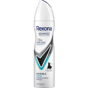 Deodorant Spray 72h Advanced Protection Invisible Aqua 150ml Rexona.