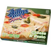 Pan pizza Super size cheese´n pesto 660g Billys.