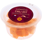 Gouda Tärningar Chili 130g Wernerssons.