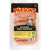 Kalkon med Paprika Tunna Skivor 150g Pärsons.
