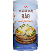 Fullkornsknäcke Råg 250g ICA.